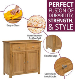 Hallowood Furniture Waverly Oak Small Sideboard - thumbnail 2