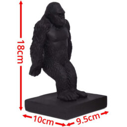 Maison Des Cadeaux Resin Black Gorilla Bookends Shelf Decor - thumbnail 8