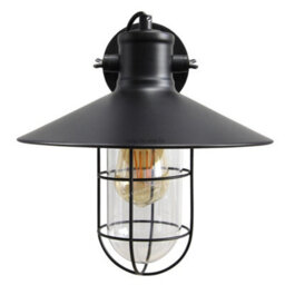 Long Life Lamps Company Vintage Industrial Nautical Fishermans Black Cage Wall Light Lampshade Wd043 - thumbnail 4