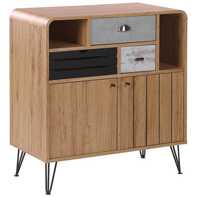 Beliani Retro Sideboard Kyle Light Brown - image 1