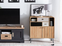 Beliani Retro Sideboard Kyle Light Brown - thumbnail 2