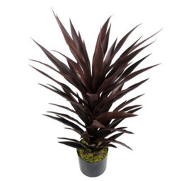 Leaf 85Cm Dark Red Yucca Plant Artificial - thumbnail 4