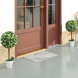 Set Of 2 Artificial Plants With Rose Flower In Pot 60Cm White - thumbnail 3
