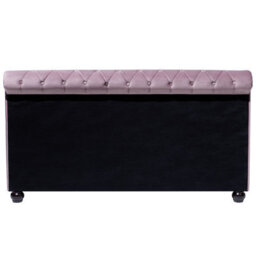Beliani Bed Velvet Avallon 180 X 200 Cm (Eu Super King) Pink - thumbnail 7