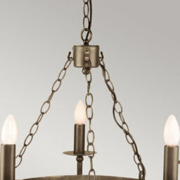 Luminosa Lighting Elstead Cromwell 5 Light Chandelier Old Bronze Finish, E14 - thumbnail 2
