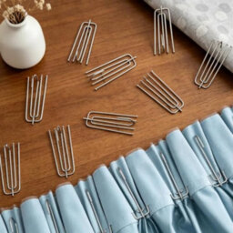 50 Pcs Metal Pinch Pleat Curtain Hooks, Heavy Duty 4 Prong Pleat Hooks, Silver Header Tape Pins For Window Door - thumbnail 5