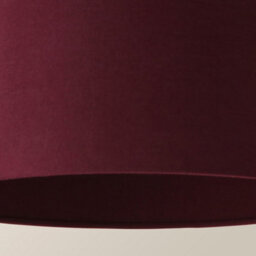 Valuelights Reni Plum Fabric Drum Ceiling Lamp Shade (D)25Cm - thumbnail 4