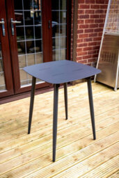 Sh&g Bolingbroke 2 Seat Bistro Set - 3 Piece Square Table & Chairs - Aluminium & Grey Rattan With Beige Cushions - Outdoor - thumbnail 3
