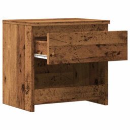 Berkfield Bedside Cabinet Old Wood 40X30X39 Cm Engineered Wood - thumbnail 7