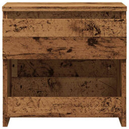 Berkfield Bedside Cabinet Old Wood 40X30X39 Cm Engineered Wood - thumbnail 4