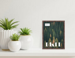 14X11 Walnut Picture Frame (35.6 X 27.9Cm) Poster, Photo, Artwork, Gallery Wall Or Print - thumbnail 2