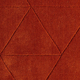 Orange Chequered , Geometric Luxurious , Modern , Plain , Wool Easy To Clean Rug For Bedroom, Living Room - 120Cm X 170Cm - thumbnail 4