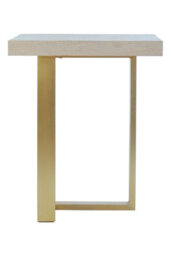 Orsina Villi Gold Finish Side Table