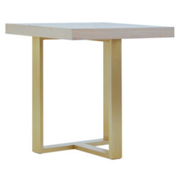 Orsina Villi Gold Finish Side Table - thumbnail 3