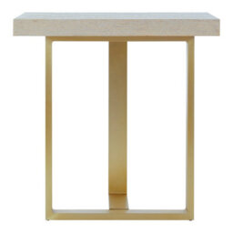 Orsina Villi Gold Finish Side Table - thumbnail 2
