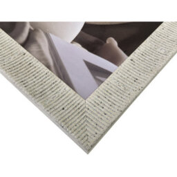 Deenz Set Of 2 Avebury Stone Effect Photo Frame A4 Ribbed Pattern Neutral Wall Mount & Standing Contemporary Coastal 34 X 26 Cm - thumbnail 3