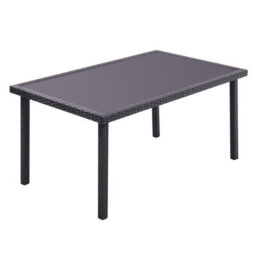Breeins Outdoor  Black Garden Metal Frame Waterproof Portable Picnic Coffee Table Camping Table - thumbnail 3