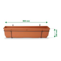 Verve Florus Rectangular Plastic Trough 17.8L (W)20Cm - thumbnail 3
