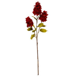 Wyld Haus Set Of 3 Dark Red Spear Hydrangea Artificial Flower Stems 970mm - thumbnail 1