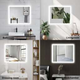 Probaty Bathrooms Bathroom Mirror 3-Colour Led 120X70Cm With Anti-Fog And Memory Function,backlit Wall Vanity Mirror,touch Sensor Switch,ip44 - thumbnail 8