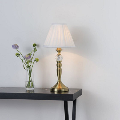 Pagazzi Lighting Pagazzi Edwina Antique Brass Touch Table Lamp - image 1