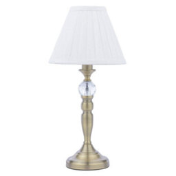 Pagazzi Lighting Pagazzi Edwina Antique Brass Touch Table Lamp - thumbnail 4