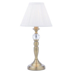Pagazzi Lighting Pagazzi Edwina Antique Brass Touch Table Lamp - thumbnail 3