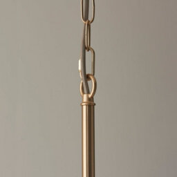 Loops Stylish 5-Light Hanging Ceiling Pendant Light In Brushed Aged Brass With Adjustable Height - thumbnail 7