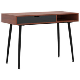 Berkfield Computer Desk With Drawer Brown 110X50X75 Cm Engineered Wood - thumbnail 2