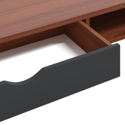 Berkfield Computer Desk With Drawer Brown 110X50X75 Cm Engineered Wood - thumbnail 7