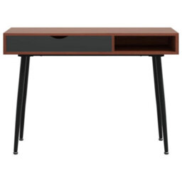 Berkfield Computer Desk With Drawer Brown 110X50X75 Cm Engineered Wood - thumbnail 4