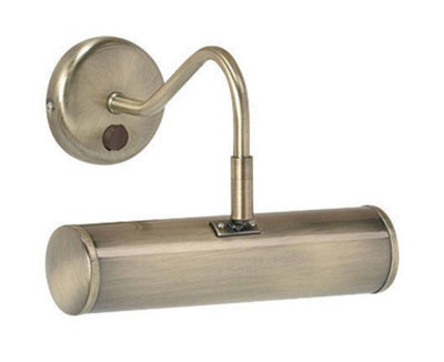 Luminosa Lighting Luminosa Turner 1 Light Picture Wall Lightantique Brass, E14