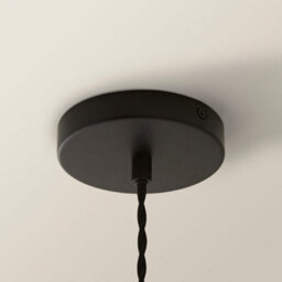 Valuelights Bellamy Smoked Glass Globe Matte Black Single Ceiling Pendant Light - thumbnail 5