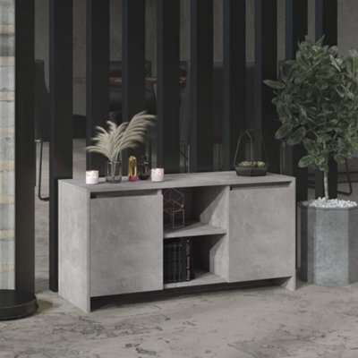 Vidaxl Tv Cabinet Concrete Grey 102X37.5X52.5 Cm Engineered Wood - image 1