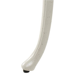 Beliani Garden Bench Piura 88 Cm Metal White - thumbnail 9