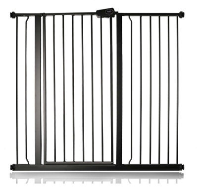Bettacare Child And Pet Gate, 113.8Cm - 121.4Cm, Matt Black, Extra Tall Gate 104Cm In Height, Pressure Fit Stair Gate - image 1