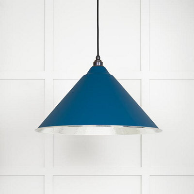 From the Anvil Hammered Nickel Hockley Pendant In Upstream - image 1