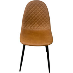 Corona Pu Leather Steel Legs Dining Chairs (Set Of 4) - thumbnail 2