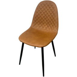 Corona Pu Leather Steel Legs Dining Chairs (Set Of 4) - thumbnail 3