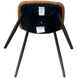 Corona Pu Leather Steel Legs Dining Chairs (Set Of 4) - thumbnail 7