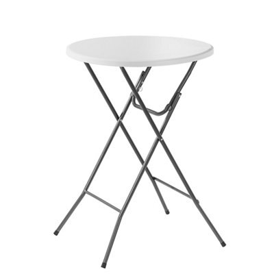 Keter Fold & Go Utility White Foldable Round Table