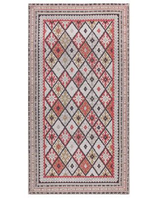 Beliani Home Area Rug, Cotton-Blend, Multicolour Geometric, 80 X 150 Cm - image 1