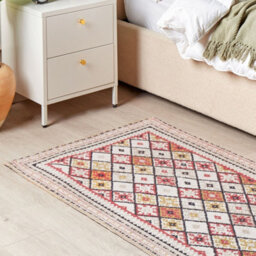 Beliani Home Area Rug, Cotton-Blend, Multicolour Geometric, 80 X 150 Cm - thumbnail 2