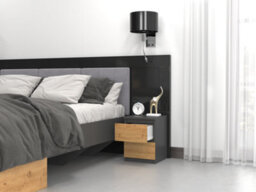 M2 Malwa Chest Of Drawers Anthracite Artisan Oak - thumbnail 3
