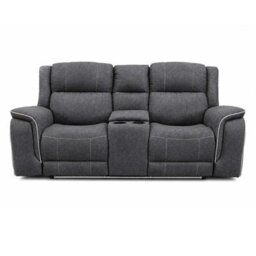 Furnishings For Less UK Anna Grey Fabric Electric Reclining Sofa Suite Usb Charging Cup Holder - thumbnail 4