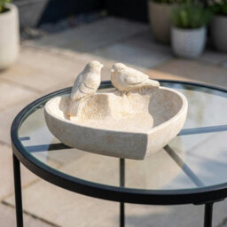 Garden Greatness Duo Heart Bird Bath Decoration - thumbnail 2