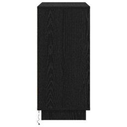Berkfield Sideboard With Led Black Oak 71X34,5X75 Cm Engineered Wood - thumbnail 8