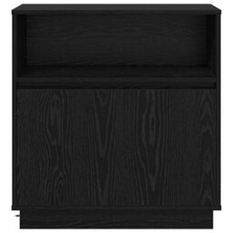 Berkfield Sideboard With Led Black Oak 71X34,5X75 Cm Engineered Wood - thumbnail 7
