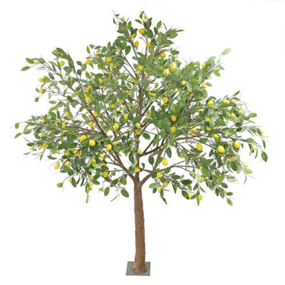 Indoor Artificial Lemon Tree Green