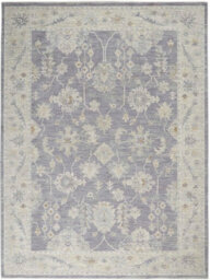 Charcoal Traditional Persian Bordered Floral Rug For Living Room Bedroom And Dining Room-239Cm X 315Cm - thumbnail 8